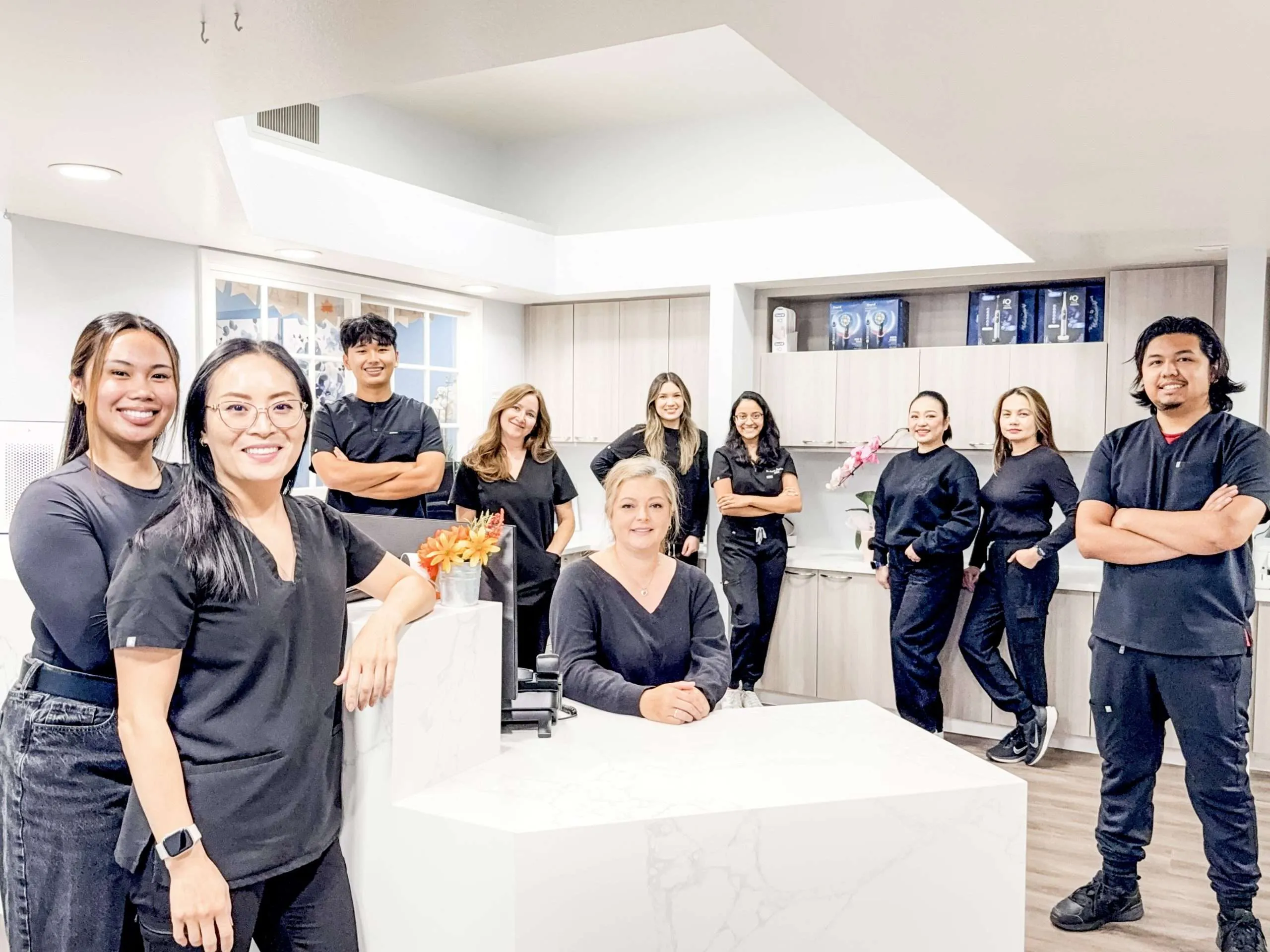 Fremont Family Smiles team standing together